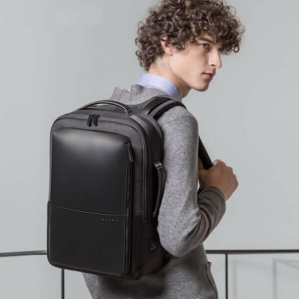 Mens Large Space Expandable Travel Business School Laptop Backpack