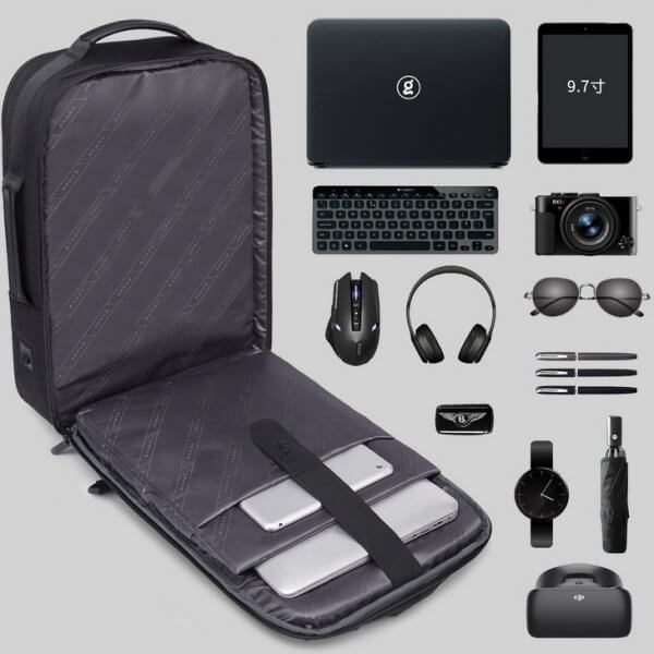 New Men Anti-theft Waterproof Laptop Daily Work School Backpack - Image 4