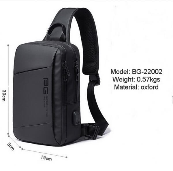 BANGE Chest Crossbody Shoulder Messenger Teenage Sling Bag - Image 4