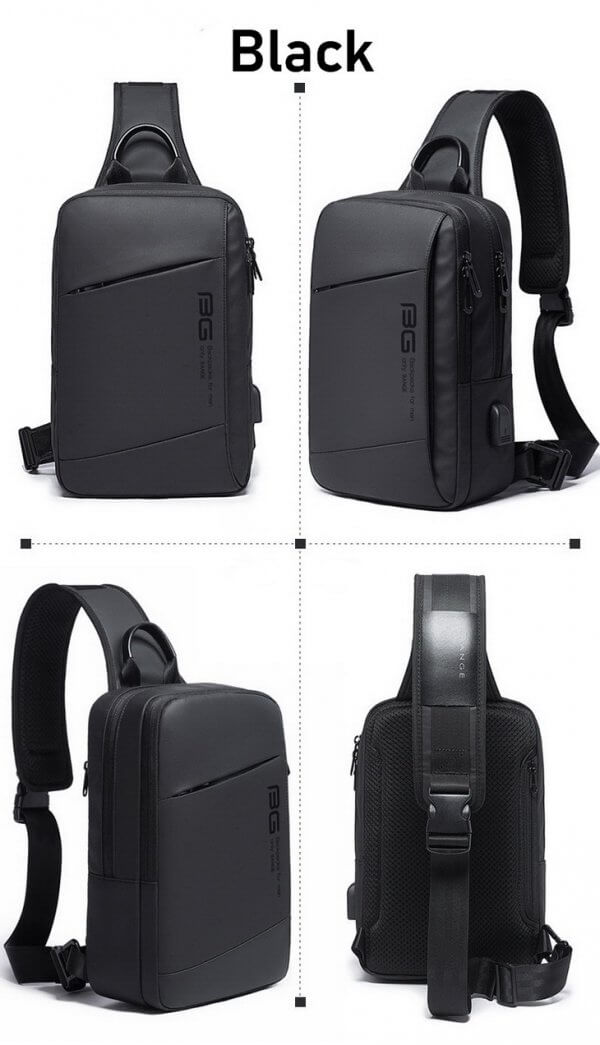 BANGE Chest Crossbody Shoulder Messenger Teenage Sling Bag - Image 8