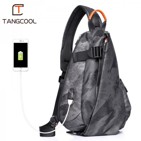 Men's Sport Short Trip Shoulder Crossbody Waterproof Chest Sling Bag - Image 4