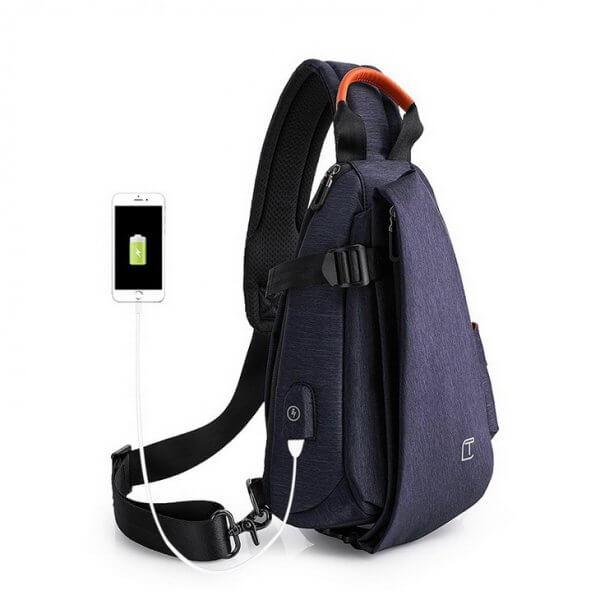 Men's Sport Short Trip Shoulder Crossbody Waterproof Chest Sling Bag - Image 3