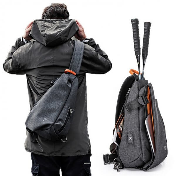 Men's Sport Short Trip Shoulder Crossbody Waterproof Chest Sling Bag - Image 10