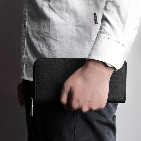 KAKA Men's Long Purse Clutch Money Clip Coins Pocket Phone Wallet - Image 12