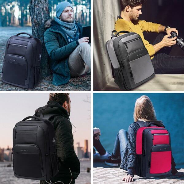 BANGE Business College 15.6" Laptop School Multi-functional Backpack - Image 8