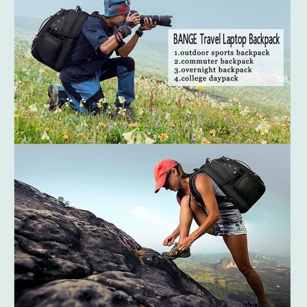 Male 45L Travel 15.6" Laptop USB Anti-theft Teens Schoolbag Backpack - Image 7