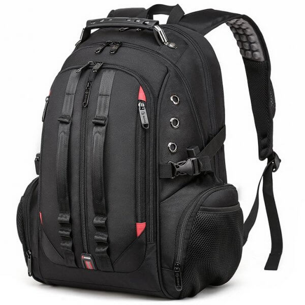 Male 45L Travel 15.6" Laptop USB Anti-theft Teens Schoolbag Backpack