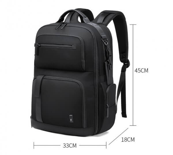 BANGE High Capacity Business Waterproof Travel Office Men's Backpack - Image 2