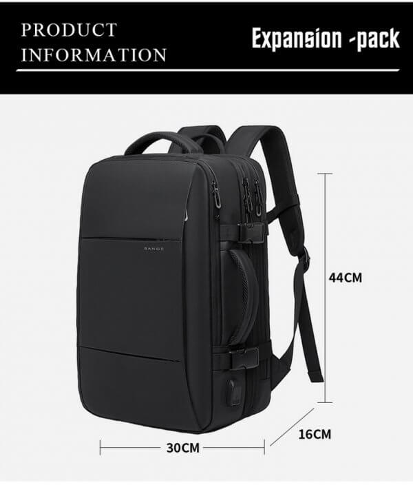 37-45L Expandable Business Anti-Theft Travel Backpack FAA Flight Approved - Image 2