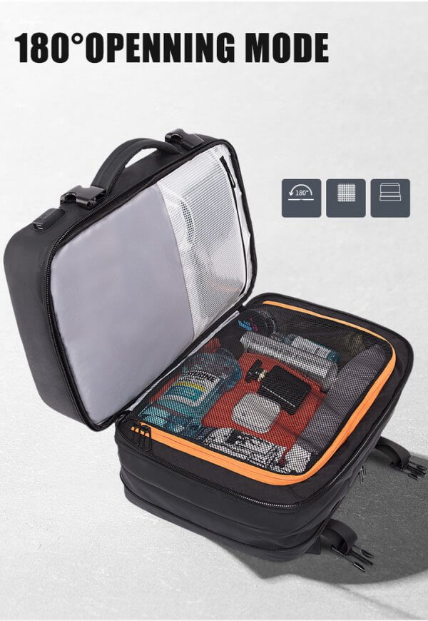 37-45L Expandable Business Anti-Theft Travel Backpack FAA Flight Approved - Image 6