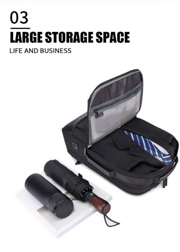 New Men Anti-theft Waterproof Laptop Daily Work School Backpack - Image 7