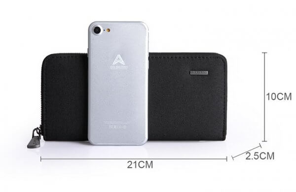 KAKA Men's Long Purse Clutch Money Clip Coins Pocket Phone Wallet - Image 11