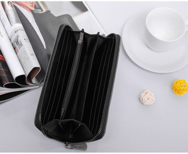 KAKA Men's Long Purse Clutch Money Clip Coins Pocket Phone Wallet - Image 9