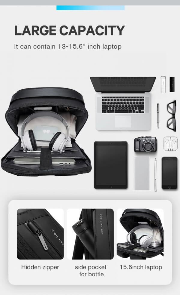 Waterproof Laptop Backpack Daily Work Business Backpack School Mochila - Image 5