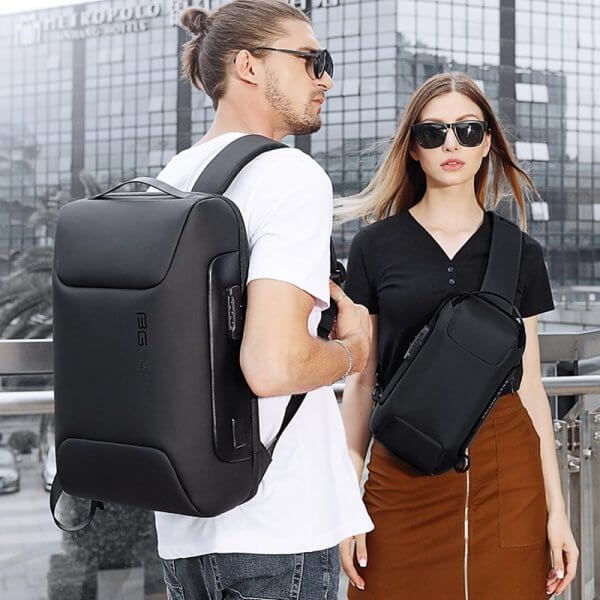Men's Anti Theft Waterproof Laptop Backpack 15.6 Inch Daily Work Business Backpack - Image 6