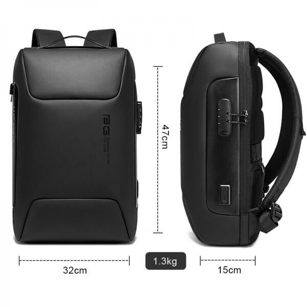 Men's Anti Theft Waterproof Laptop Backpack 15.6 Inch Daily Work Business Backpack - Image 2