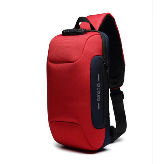 OZUKO New Multifunction Crossbody Bag for Men Antitheft Shoulder