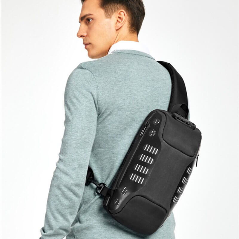 OZUKO Sling Bag Series Multifunction Crossbody Bag for Men Antitheft