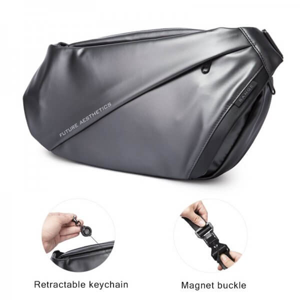 BANGE Anti-theft Multifunction Crossbody Bag Shoulder Messenger Bag Waterproof Short Trip Chest Bag - Image 2