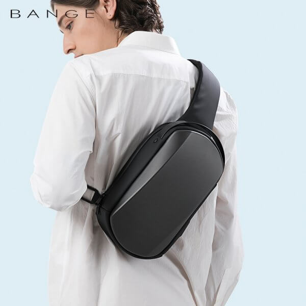 BANGE Anti-theft Multifunction Crossbody Bag Shoulder Messenger Bags Male Waterproof Short Trip Chest Bag Pack for Men