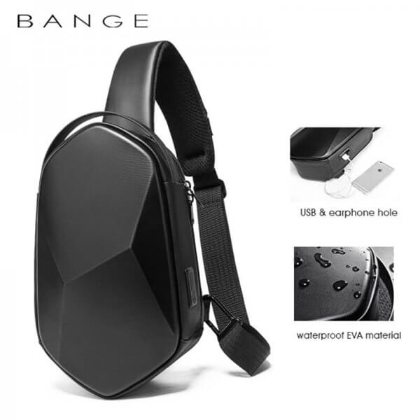 BANGE Anti-theft Multifunction Crossbody Bag Shoulder Messenger Bags Male Waterproof Short Trip Chest Bag Pack for Men - Image 2