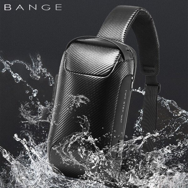 BANGE Waterproof Multifunction Crossbody Bag Shoulder Messenger Bags Male Short Trip Chest Bag Pack for Men - Image 6