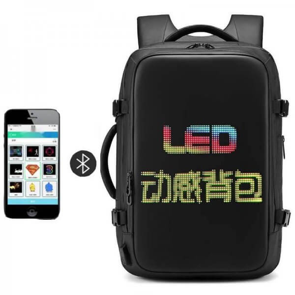 LED Programmable Screen Backpack LED Multimedia Screen Advertising Large Capacity Smart LED Display Backpack