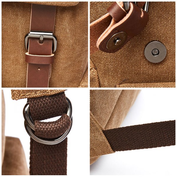 Canvas Laptop Backpack For Men Women School Mochila Anti-Theft Travel Backpacks School Backpack - Image 6