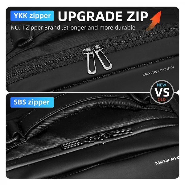 Mark Ryden New Anti-thief Fashion Men Backpack Multifunctional Waterproof 15.6 inch Laptop Bag Man USB Charging Travel Bag - Image 2