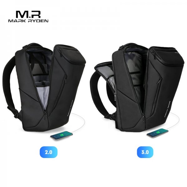 Mark Ryden New Anti-thief Fashion Men Backpack Multifunctional Waterproof 15.6 inch Laptop Bag Man USB Charging Travel Bag - Image 3