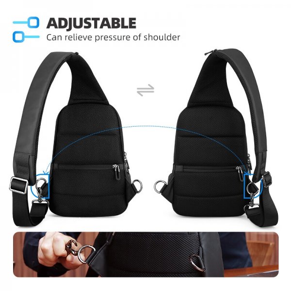 Mark Ryden Multifunction Crossbody Bag Waterproof USB Charging Sling Short Trip Messenger Shoulder Bag - Image 3