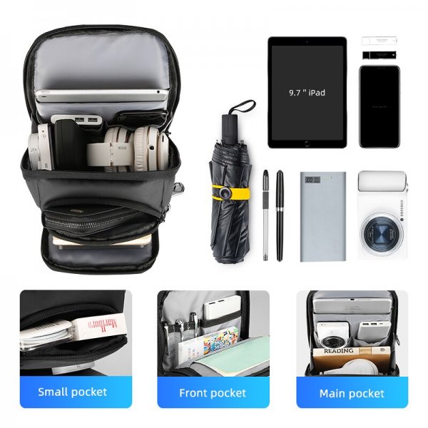 Mark Ryden Anti-thief Sling Bag Waterproof Crossbody Bag Fit 9.7 inch Ipad Fashion Shoulder Bag - Image 4
