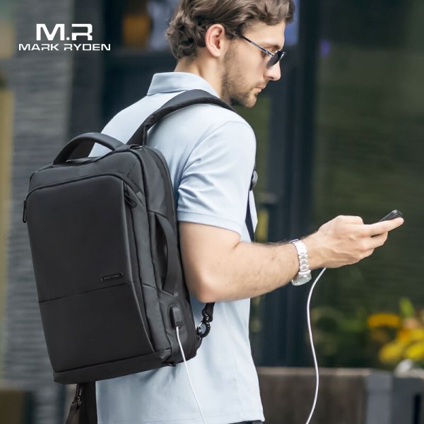 Mark Ryden Daily Work Backpack Large Capacity Teenager Mochila Anti-thief Bag USB Charging 15.6 inch Laptop Waterproof Backpack - Image 2