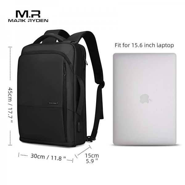 Mark Ryden Daily Work Backpack Large Capacity Teenager Mochila Anti-thief Bag USB Charging 15.6 inch Laptop Waterproof Backpack - Image 6