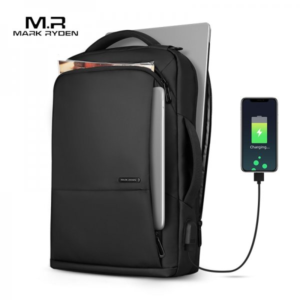 Mark Ryden Daily Work Backpack Large Capacity Teenager Mochila Anti-thief Bag USB Charging 15.6 inch Laptop Waterproof Backpack