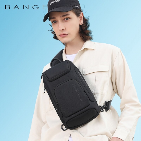 BANGE Sling Bag Crossbody Shoulder Messenger Waterproof Short Trip Chest Bag - Image 6