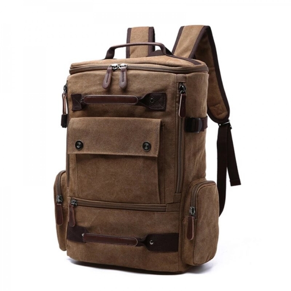 Men's Vintage Canvas Backpack School Bag Men's Travel Bags Large Capacity Laptop Backpack
