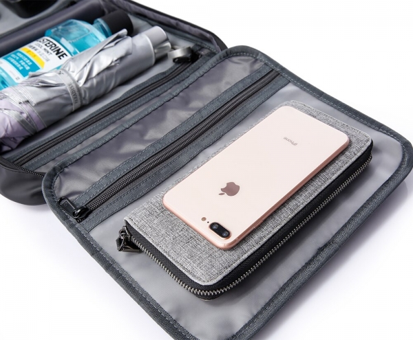 BANGE Women Travel Make Up Bag Collapsible Toiletry Cosmetic Storage Bag Portable Oxford Cloth Wash Pouch - Image 6