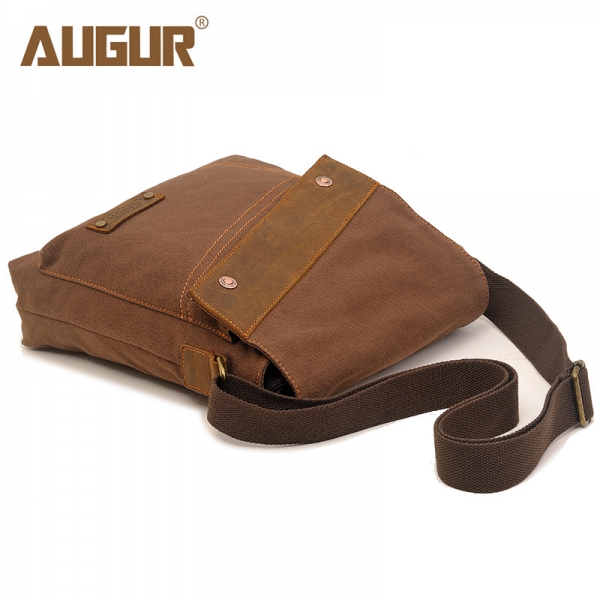 AUGUR Men's Messenger Bag Casual Canvas Shoulder Bag Crossbody Bag Shortrip Travel Bag - Image 4