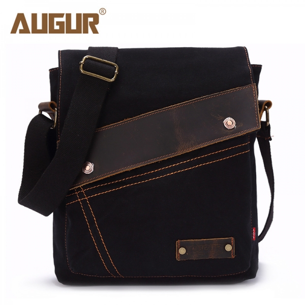 AUGUR Men's Messenger Bag Casual Canvas Shoulder Bag Crossbody Bag Shortrip Travel Bag - Image 6