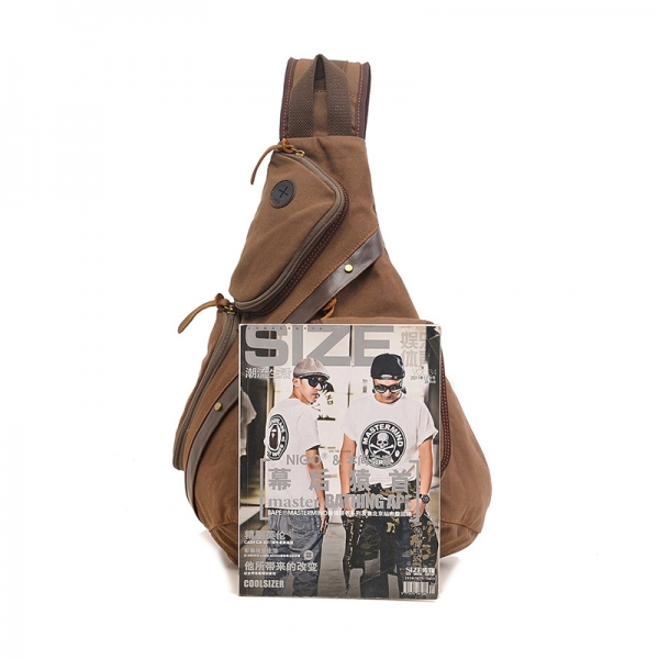 AUGUR Men Chest BackPack Bag Satchel Single Shoulder Bag Fashion Canvas Sling Bag - Image 4
