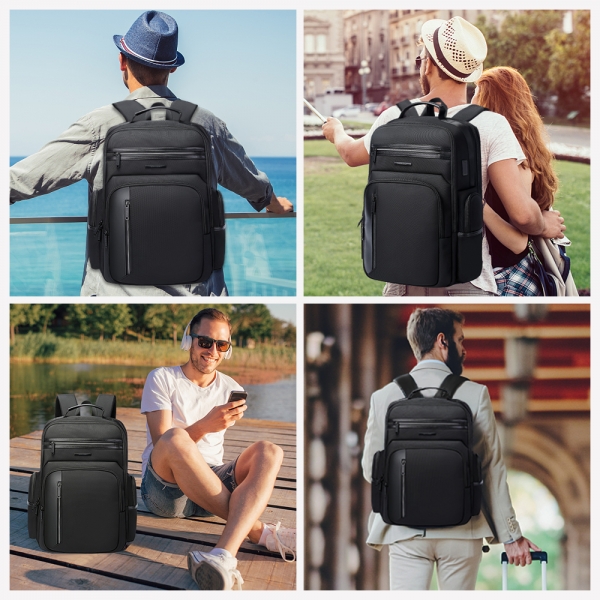 BANGE 15.6 Inch Laptop Backpack MultiFunction USB Charging Large Capacity Water and Corrosion Resistance - Image 5