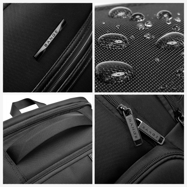 BANGE 15.6 Inch Simple Computer Business Backpack MultiFunction USB Charging Large Capacity Water and Corrosion Resistance - Image 5