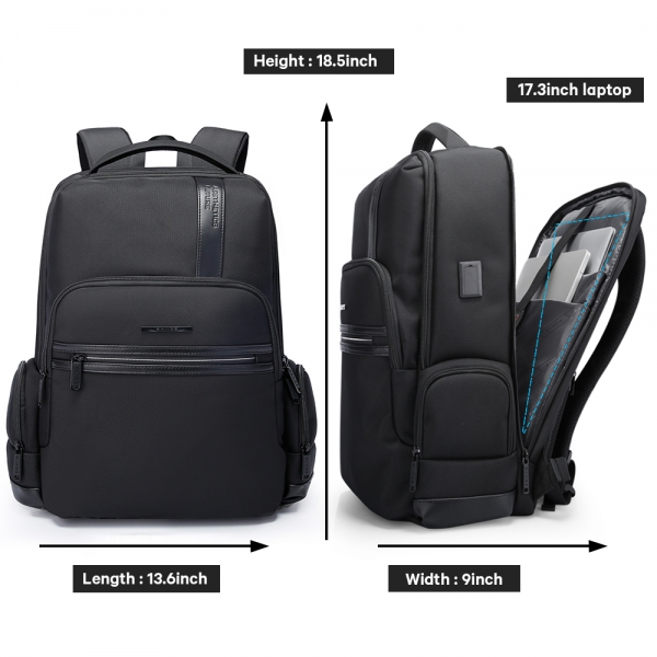 BANGE 15.6 Inch Simple Computer Business Backpack MultiFunction USB Charging Large Capacity Water and Corrosion Resistance - Image 6