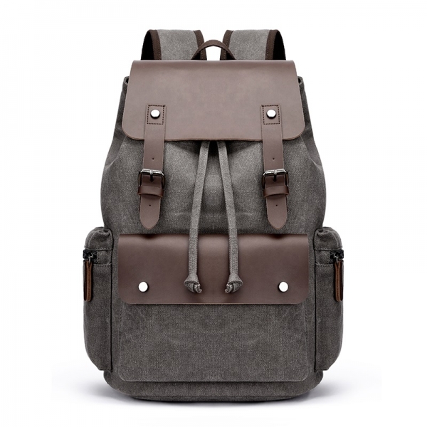 Unisex Vintage Canvas Backpack Travel Mochila Casual Laptop School Bag - Image 2