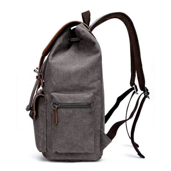 Unisex Vintage Canvas Backpack Travel Mochila Casual Laptop School Bag - Image 5