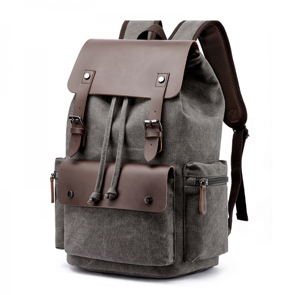 Unisex Vintage Canvas Backpack Travel Mochila Casual Laptop School Bag