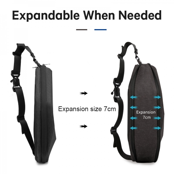 BANGE Fashion Waterproof Commercial Expansion Anti-Extrusion Trendy Irregular Shape Custom Crossbody Bag - Image 4