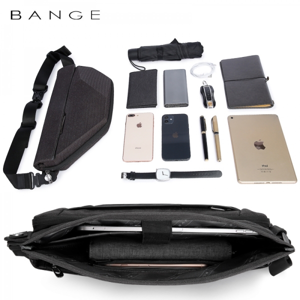 BANGE Fashion Waterproof Commercial Expansion Anti-Extrusion Trendy Irregular Shape Custom Crossbody Bag - Image 6
