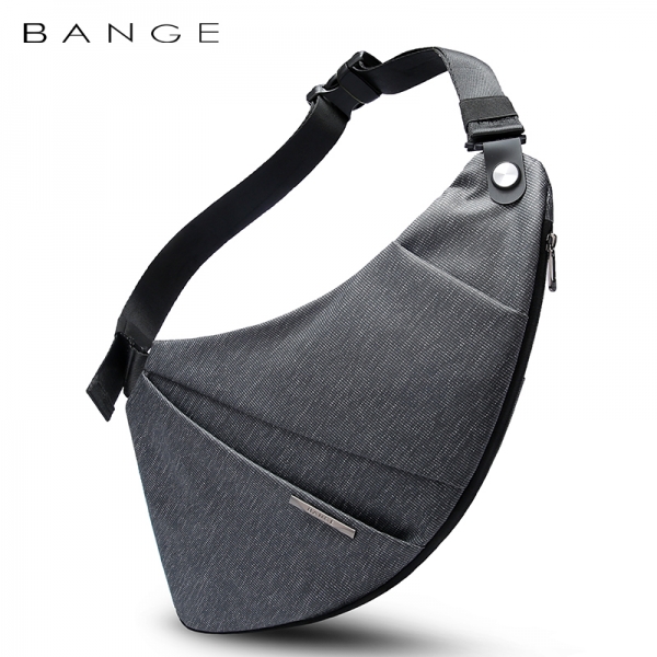 BANGE Fashion Waterproof Lightweight Expansion Anti-Extrusion Trendy Irregular Shape Korean Style Messenger Bag
